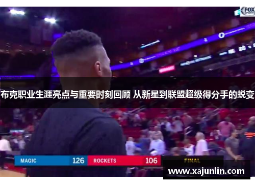 布克职业生涯亮点与重要时刻回顾 从新星到联盟超级得分手的蜕变